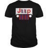 Jeep July 4th American Flag Eagle Patriotic Gift Tee Shirt