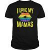 Kids I Love My Mamas Gay Moms Baby Clothes LGBT Lips Flag Pride T-Shirts