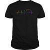 LGBT Heartbeat EKG Shirt Gay Lesbian gift