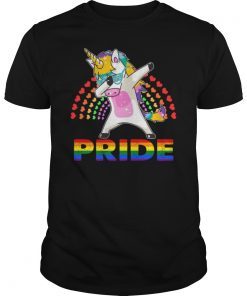 LGBT Pride Month 2019 Tee Shirt Dabbing Unicorn Gay