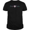 LGBT Rainbow Heartbeat Tshirt Gay Transgender Pride Art Gift