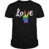 LOVE Peace Sign Rainbow Gay Pride Love Is Love T Shirt