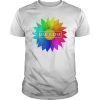 Love Is Love Gay Pride Distressed LGBT Sunflower Rainbow