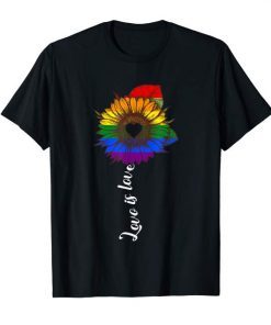 Love is love t-shirt love Sunflower lgbt rainbow shirt, gay Shirt