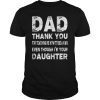 Mens Dad Thank You For Teaching Me How To Be A Man T Shirt