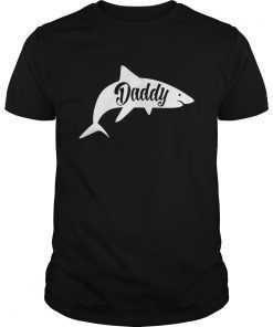 Mens Daddy Shark Tee shirt Cute Funny Family Ocean Beach Summer Vacation Tee for Guys