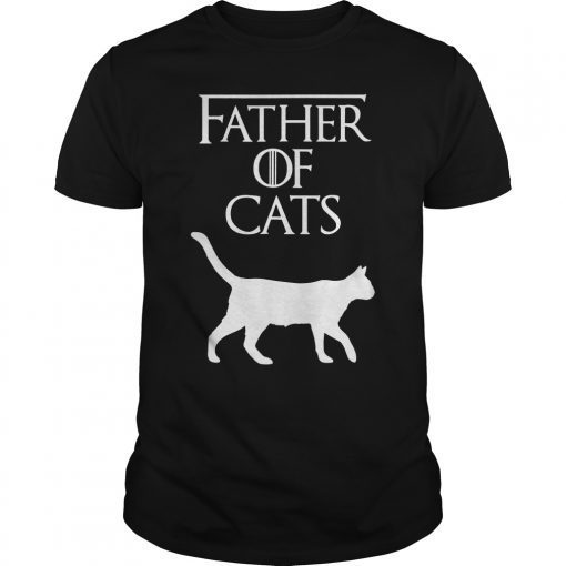Mens Father of Cats T-Shirt