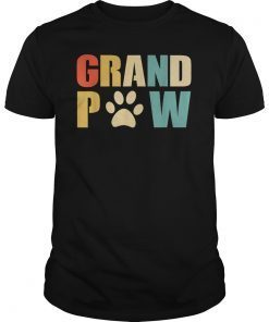 Men's Grand Paw Dog Lover Father's Day Gift Shirt T-Shirt