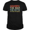 Mens Grandpa The Man The Myth The Bad Influence father's day T-Shirt