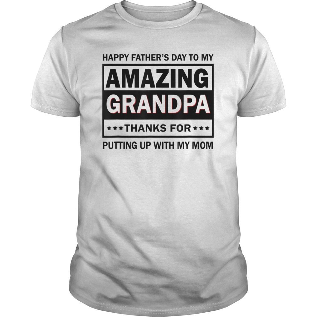New Grandfather Fathers Day Gift From Baby Gift Happy First Father's Day As My Granddad Men T-shirt