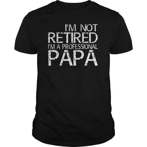 Mens I'm Not Retired I'm A Professional Papa T-Shirts