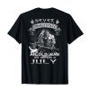 Mens Never Underestimate An Old Man Who Was Born In July TShirts