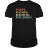 Mens Pappy The Man The Myth The Legend T-Shirt