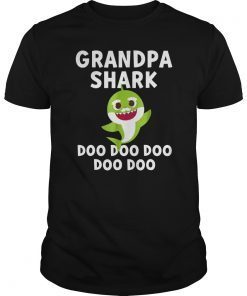 Mens Pinkfong Grandpa Shark Official T-shirt