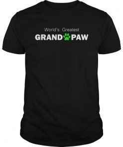 Mens World's Greatest GrandPAW T-Shirt - Gift for Grandpa