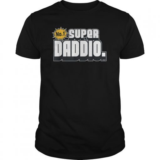 Novelty Super Daddio T-Shirt Funny Tee T Shirt