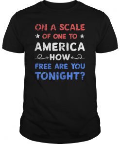 On A Scale Of One To America 4th Of July USA T-Shirt