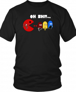 PACMAN - OH SHIT SHIRT JAMEIS WINSTON - FUNNY TAMPA BAY BUCCANEERS PACMAN EATING CAROLINA PANTHERS - NEW ORLEANS SAINTS - ATLANTA FALCONS GHOSTS