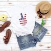 Patriotic 4th of July Shirts, American Flag Peace Sign Hand Shirts, Fourth Of July Shirts, 4th Of July Gifts, USA Flag, Red White And Blue