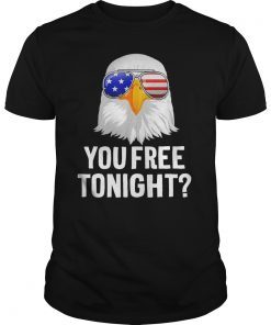 Patriotic American Bald Eagle You Free Tonight T-Shirt