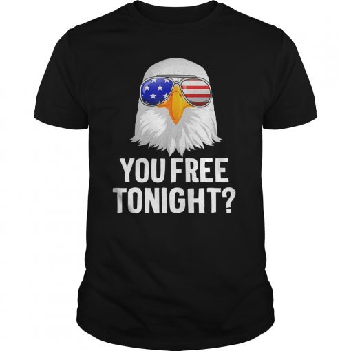 Patriotic American Bald Eagle You Free Tonight T-Shirt