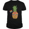 Pineapple Rainbow Flag Hawaiian Gay Pride LGBT Tshirt Gifts