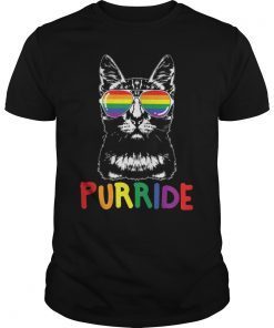 Purride T-Shirt LGBT Gay Pride Cat Lover Kitty