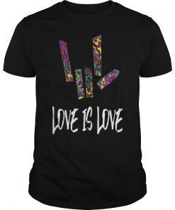 Rainbow Love Sign Gay Pride Love Is Love T Shirt