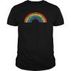 Rainbow Vintage Retro 80's Style Gay Pride Gift Tee Shirt