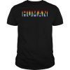 Rainbow handprint t-shirt Human shirt Rainbow flag t shirt