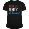 Red White & Blessed Shirt 4th of July Patriotic America