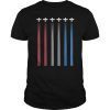 Red White Blue Air Force Flyover 4th of July T-Shirt