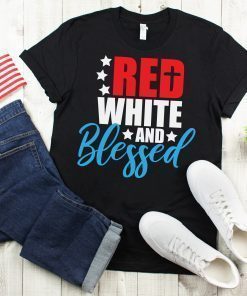 Red White and Blessed svg, Patriotic svg, Memorial Day svg, Fourth of July svg, dxf, eps, Shirt Design, Print, Cut File, Cricut, Silhouette