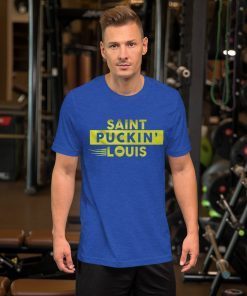 Saint Puckin' Louis T-Shirt , Blue T-shirt , blues stanley cup t shirt , blues champion shirt