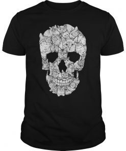 Sketchy Cat Skull Shirt