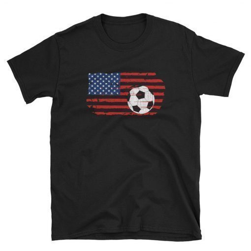 Soccer Shirt - USA Flag Shirt - Soccer Lover T-Shirt - Soccer Player Tshirt - Soccer Player Gift - Soccer Lover Shirt - Soccer US Flag Shirt