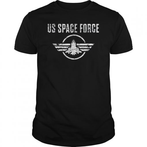 Space Force Shirt USA Armed Forces Distressed T-Shirt