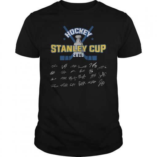 St Louis Gloria Blues Champions 2019 Signature Shirt