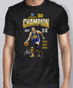 Stephen Curry 30 Champion 3X T-Shirt
