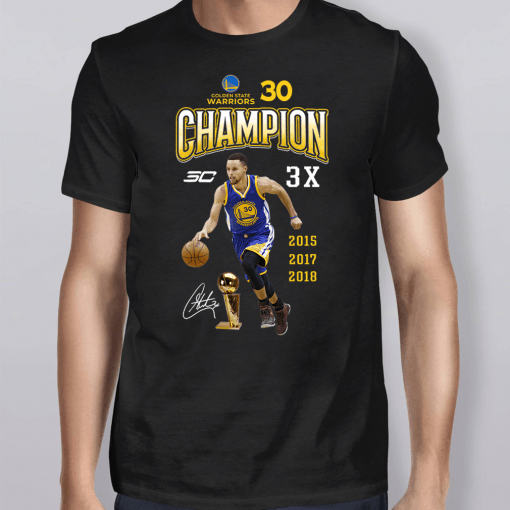 Stephen Curry 30 Champion 3X T-Shirt