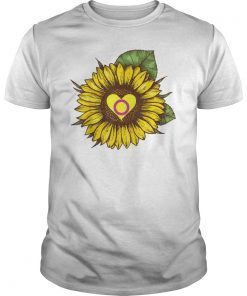 Sunflower And Heart Intersex Shirt