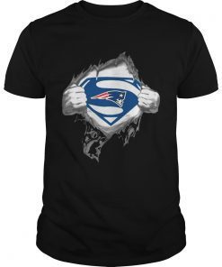 Superman New England Patriots tshirt