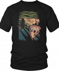 THE SCREAM PIZZA SHIRT FUNNY PIZZA - PINEAPPLE