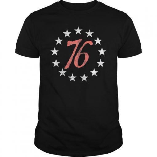 The Spirit 76 Vintage Retro 4th of July Independence Day Tee Shirt