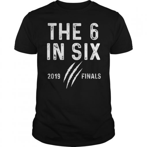 The six in six 2019 Championship Hoops Raptor Apparel T-Shirt