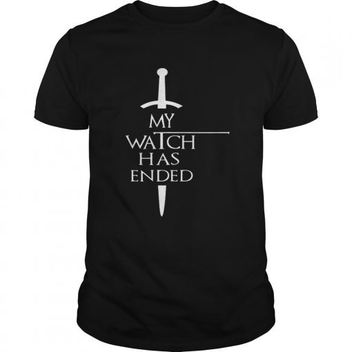 Trends Funny My Watch Has Ended Men Tshirt