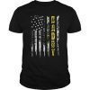 Truck Driver Yellow Line Daddy T-Shirt US Flag distressed