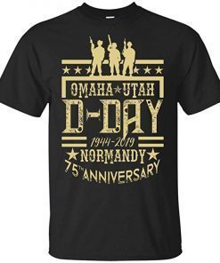 TrueKool D-Day 1944-2019 Omaha Utah Beach 75th Anniversary - Normandy Veteran Memorial Tee