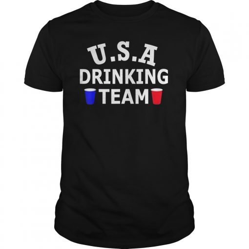USA Drinking Team 4th of July Drinking Partying T-Shirt