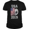 USA Flag 2019 France - Women's World Soccer Tournament Tee